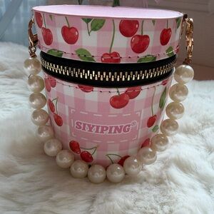 New Cherry Mini Cosmetic Bag with 20 Pieces